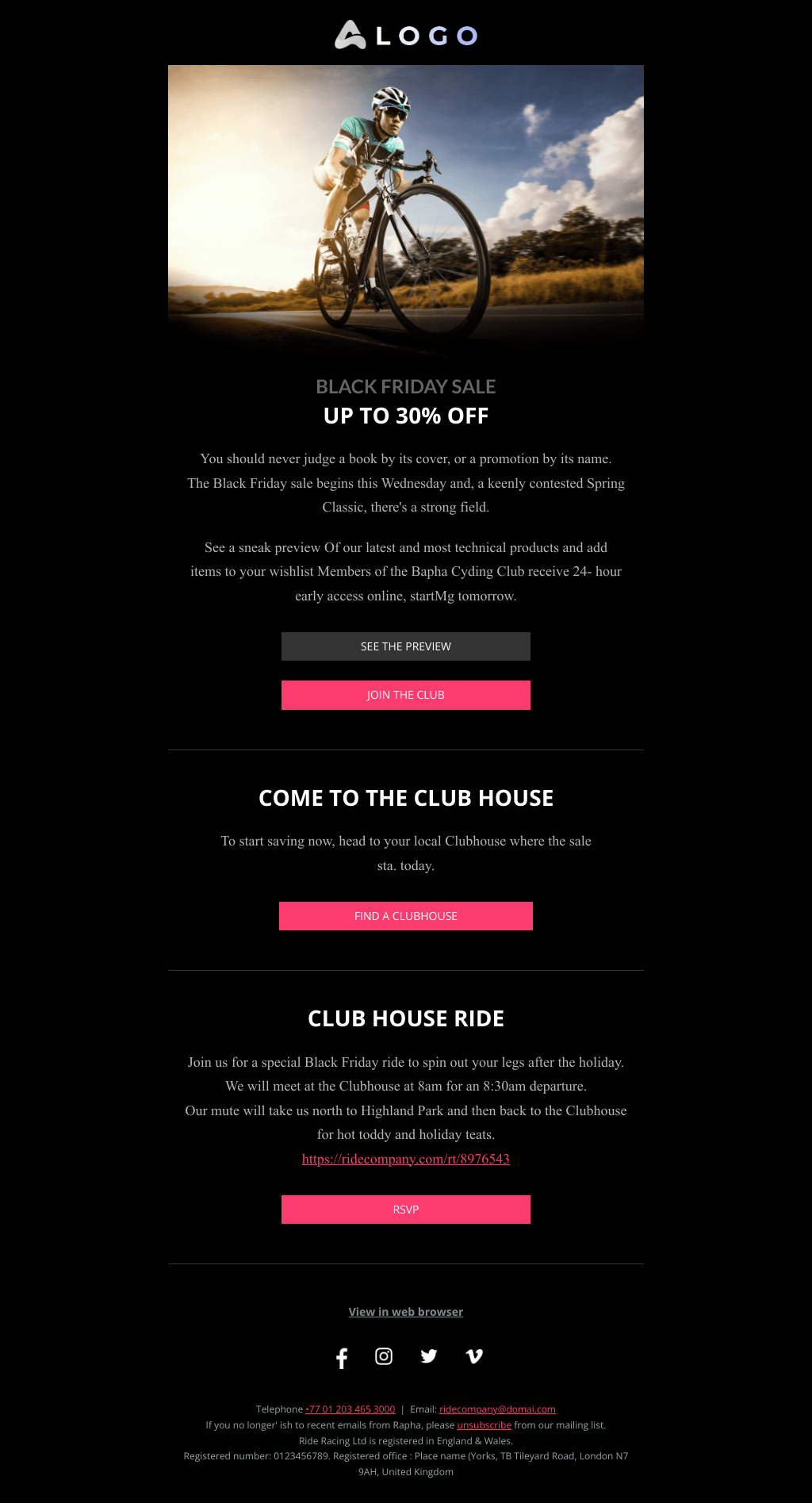 Laravel Mail Template - Black Friday Sale