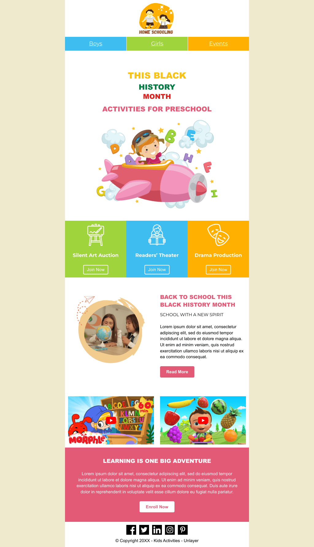 Laravel Mail Template - Black History Month Preschool Activities