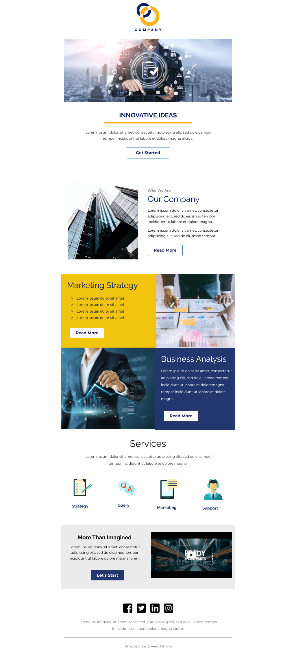 Laravel Mail Template - Business Services