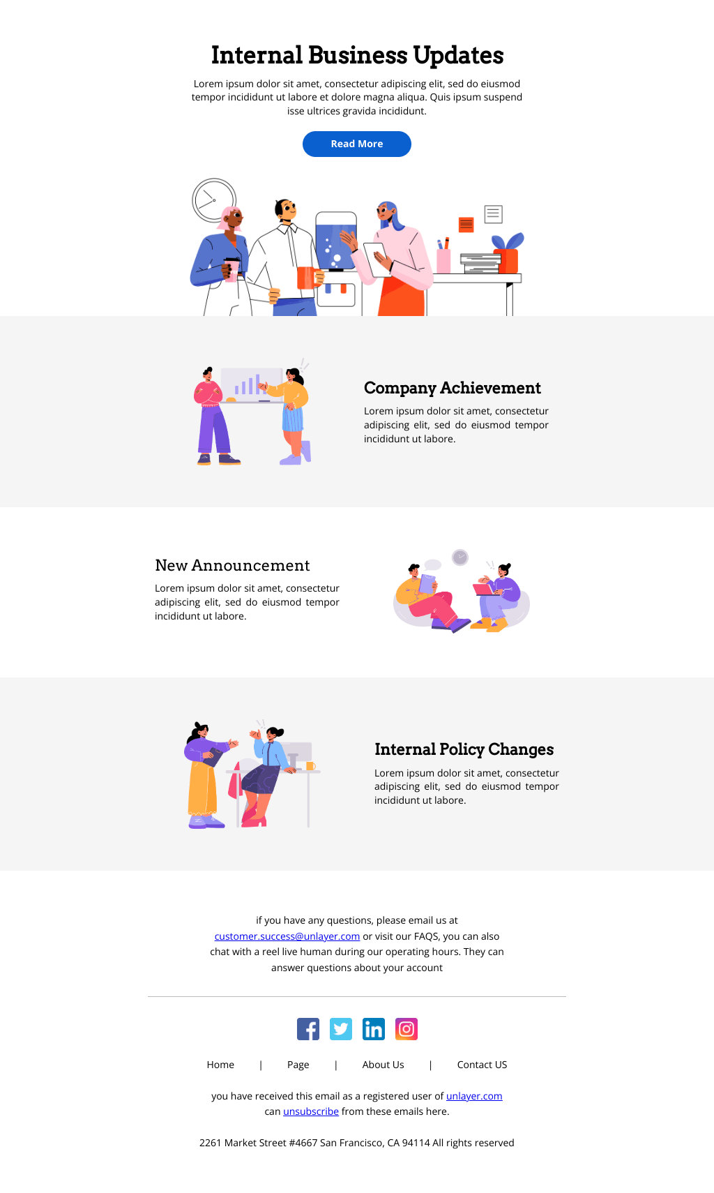 Laravel Mail Template - Business Updates 