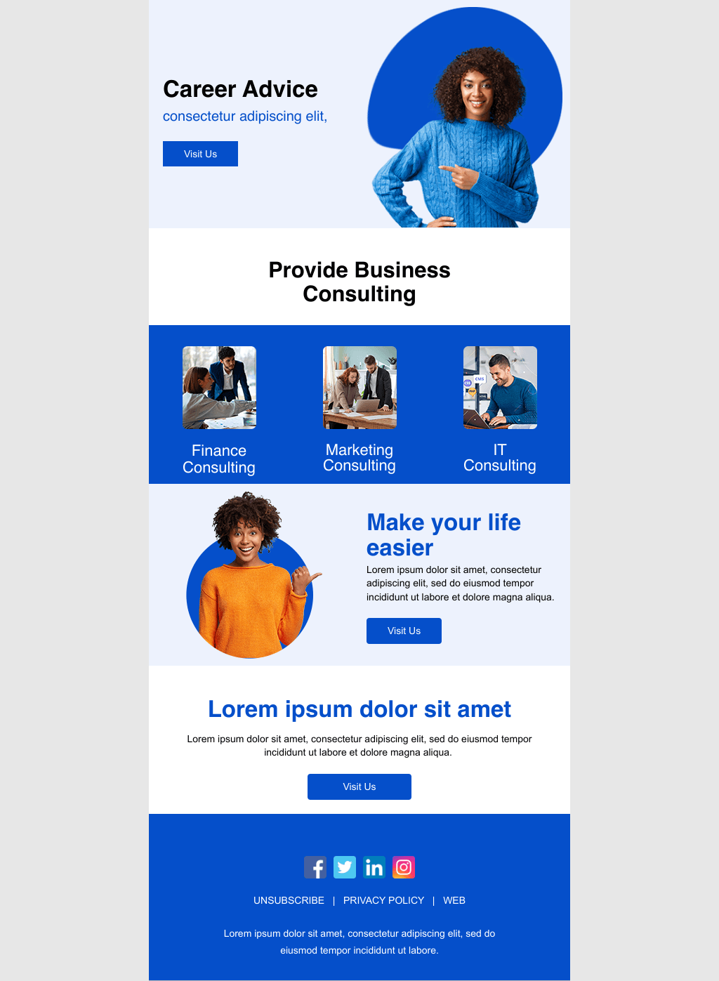 Laravel Mail Template - Career Consultation