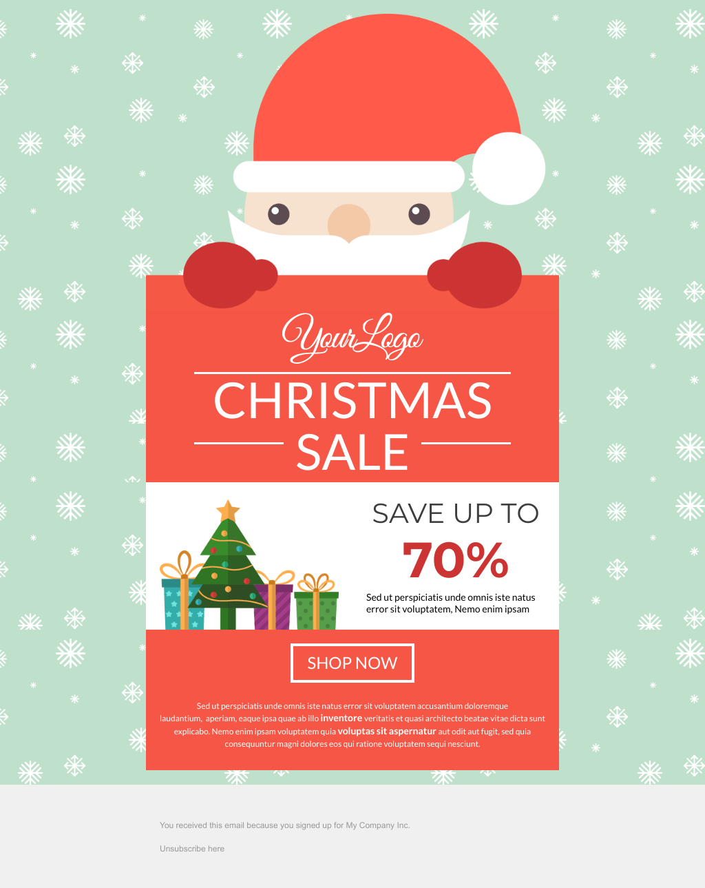 Laravel Mail Template - Christmas Sale