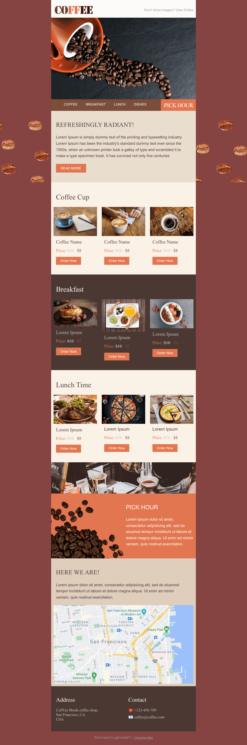 Laravel Mail Template - Coffee Break