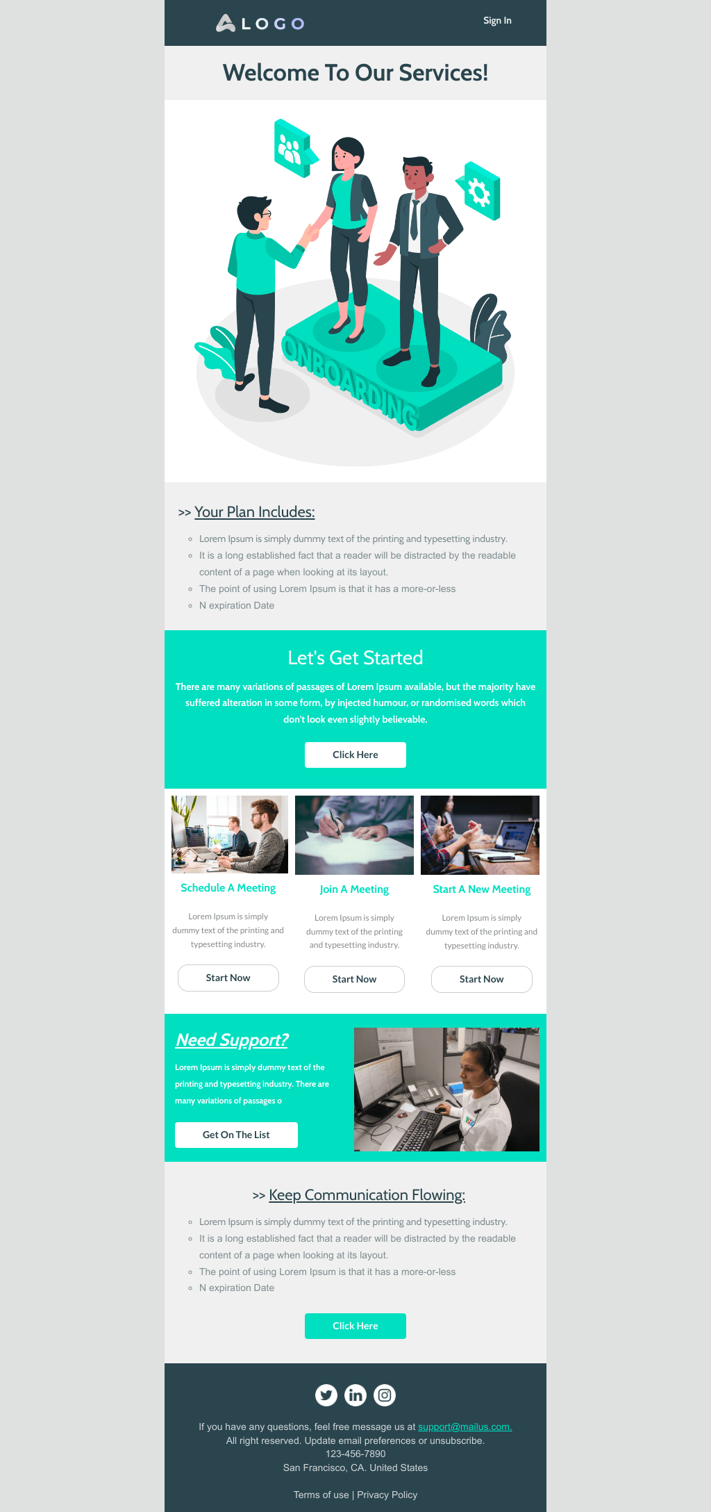 Laravel Mail Template - Customer Onboarding