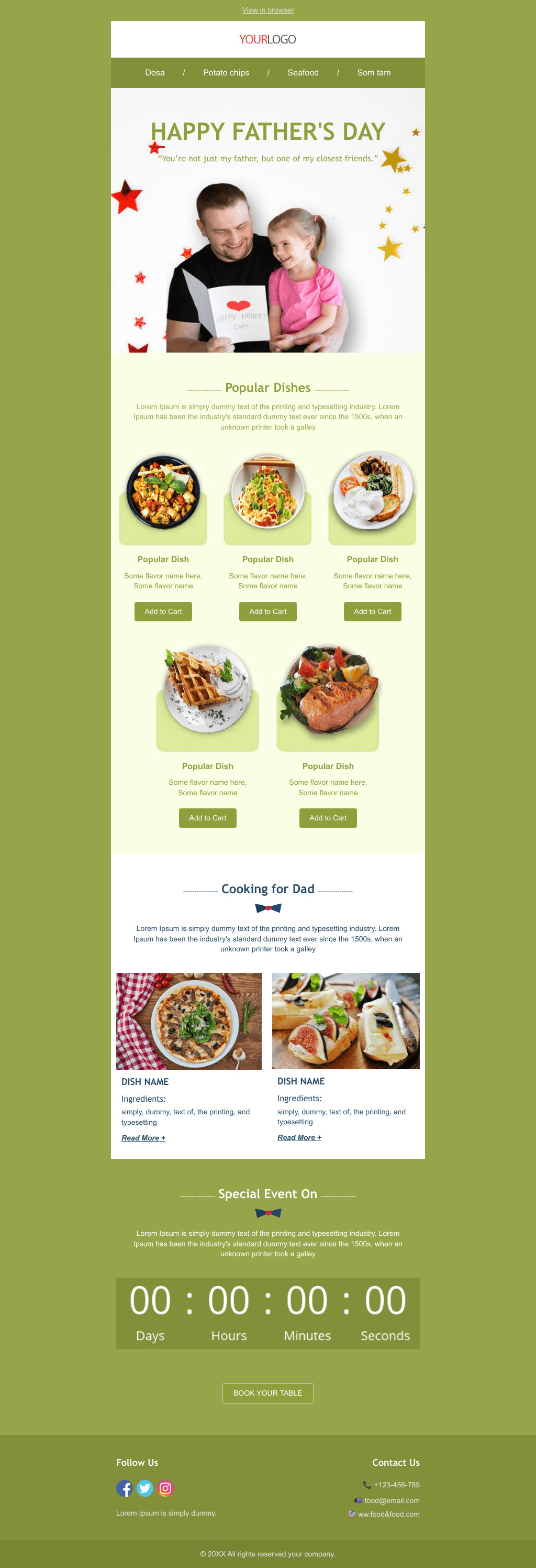 Laravel Mail Template - Dads Dish