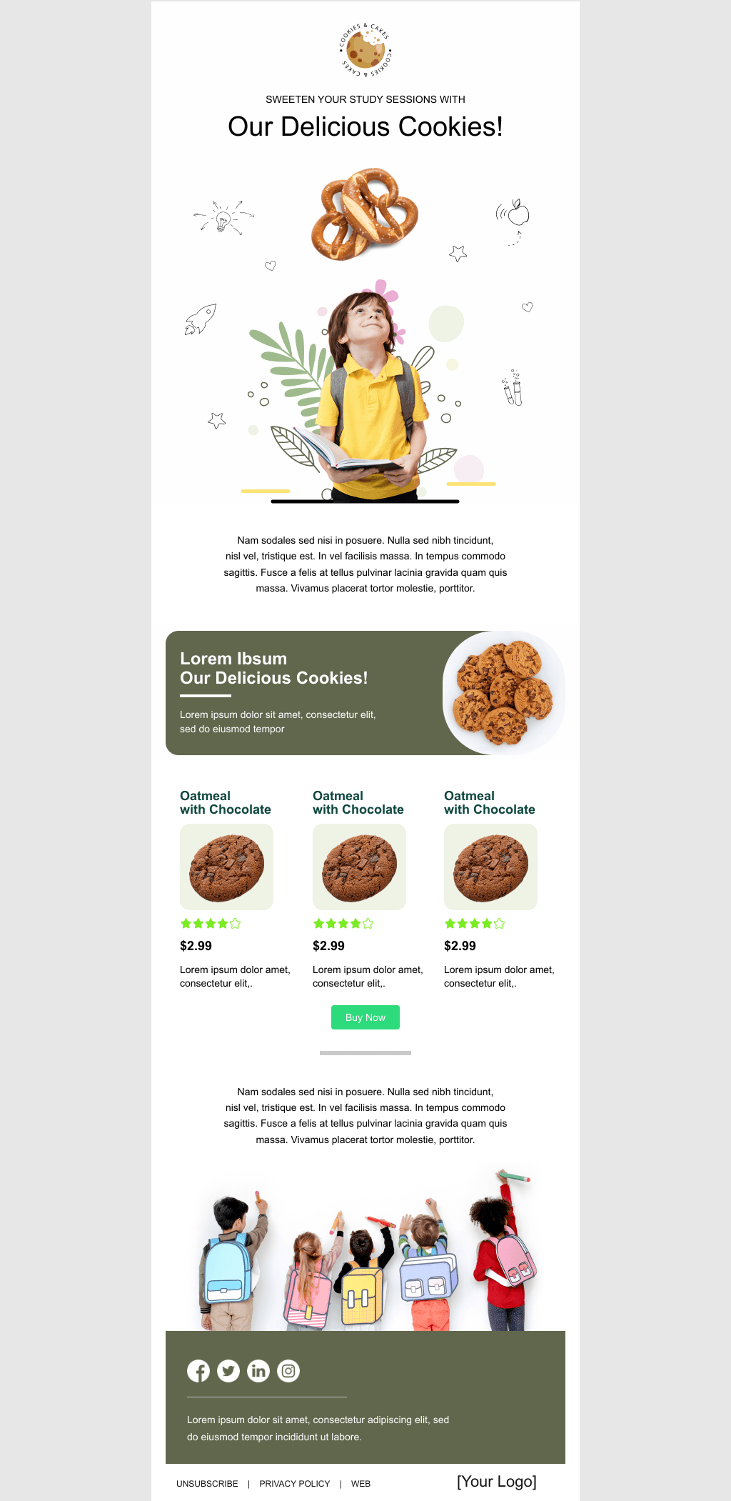 Laravel Mail Template - Delicious Cookies