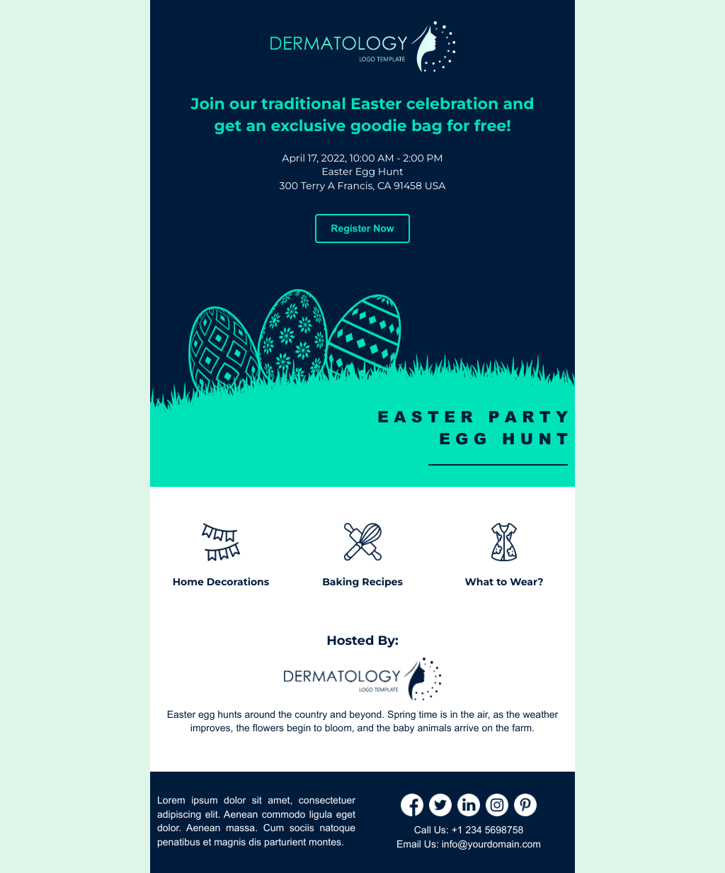 Laravel Mail Template - Easter Celebration Announcement