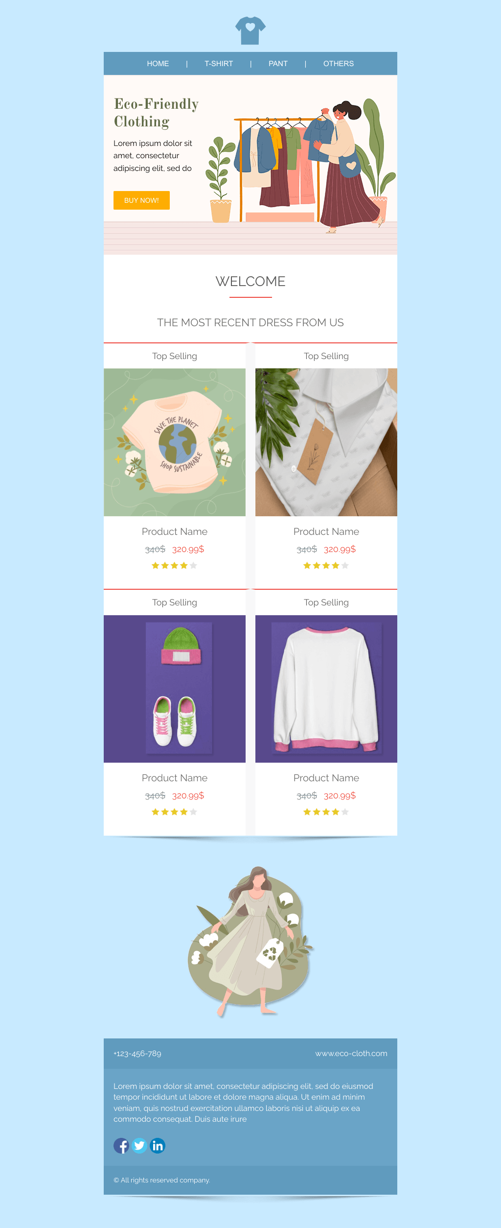 Laravel Mail Template - Eco Friendly Clothing