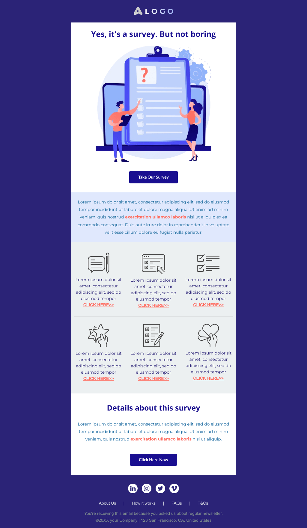 Laravel Mail Template - Employee Engagement Survey