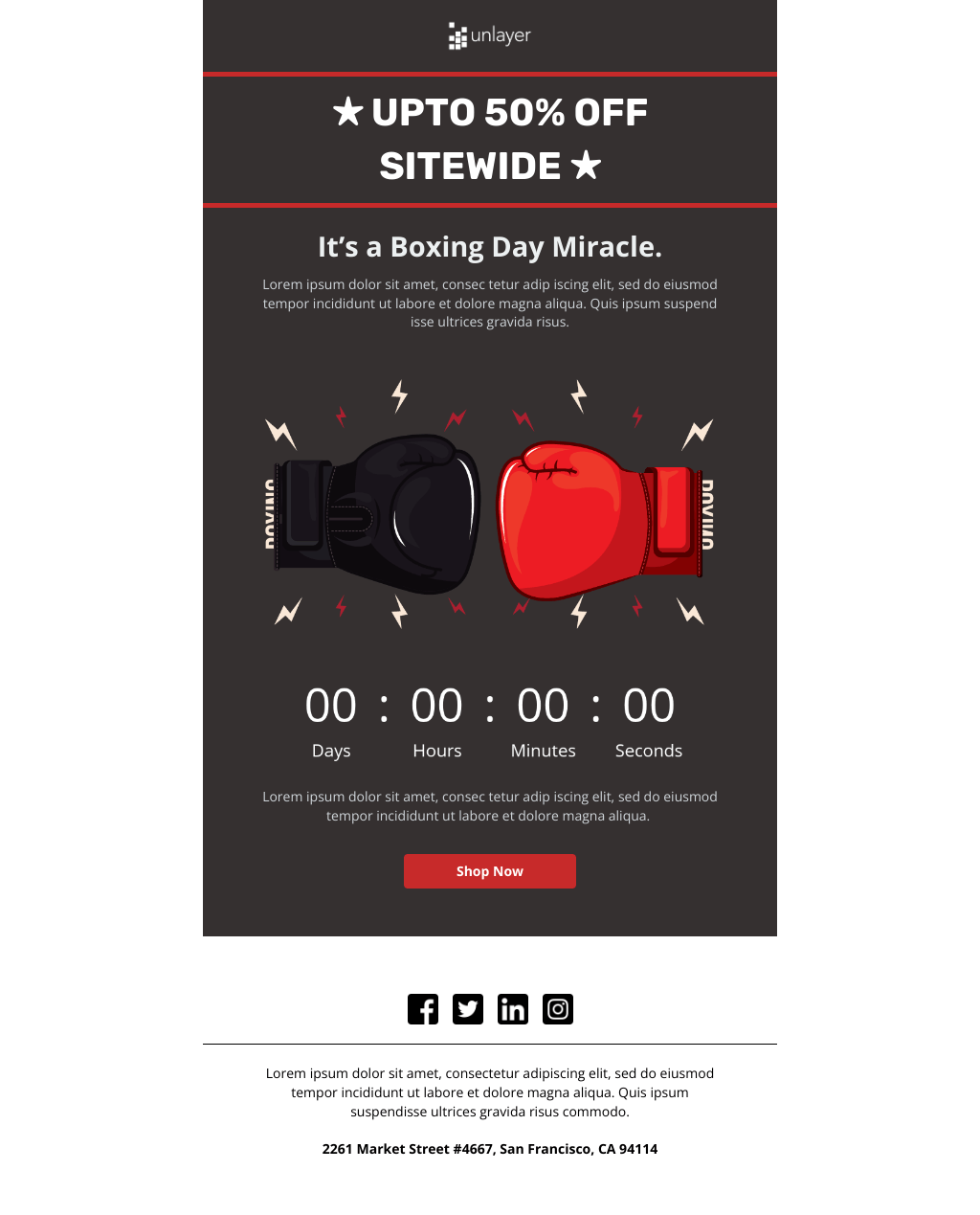 Laravel Mail Template - Final Hours Boxing Day