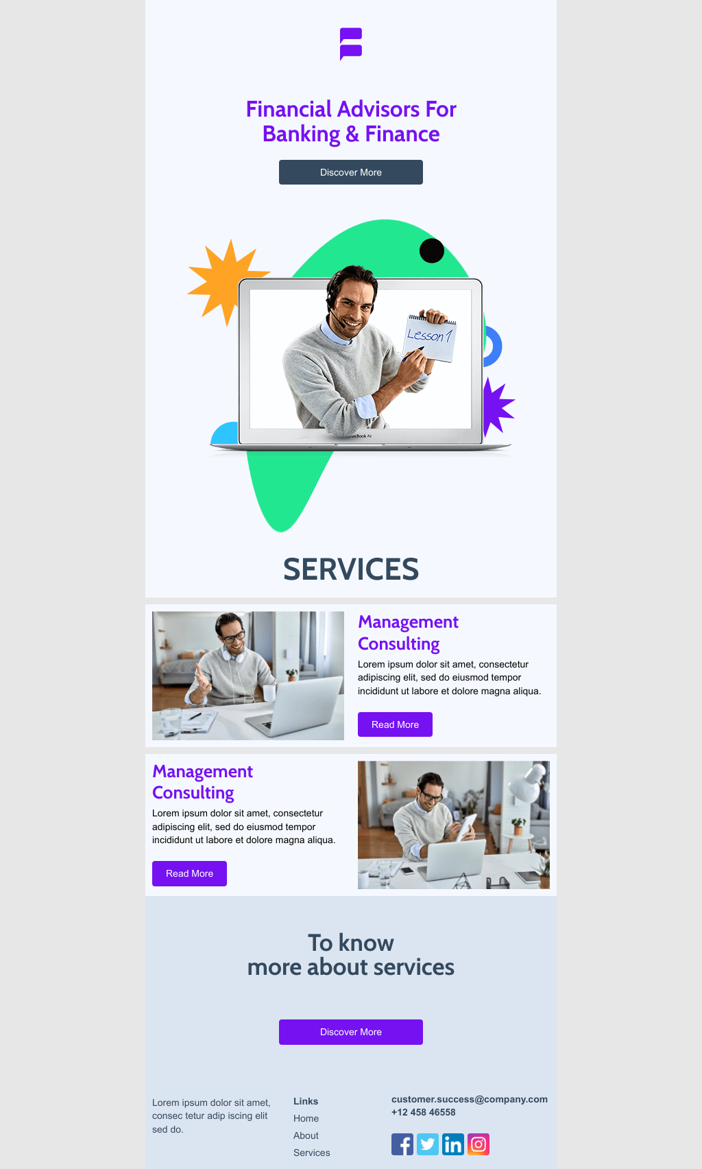 Laravel Mail Template - Financial Consultation 