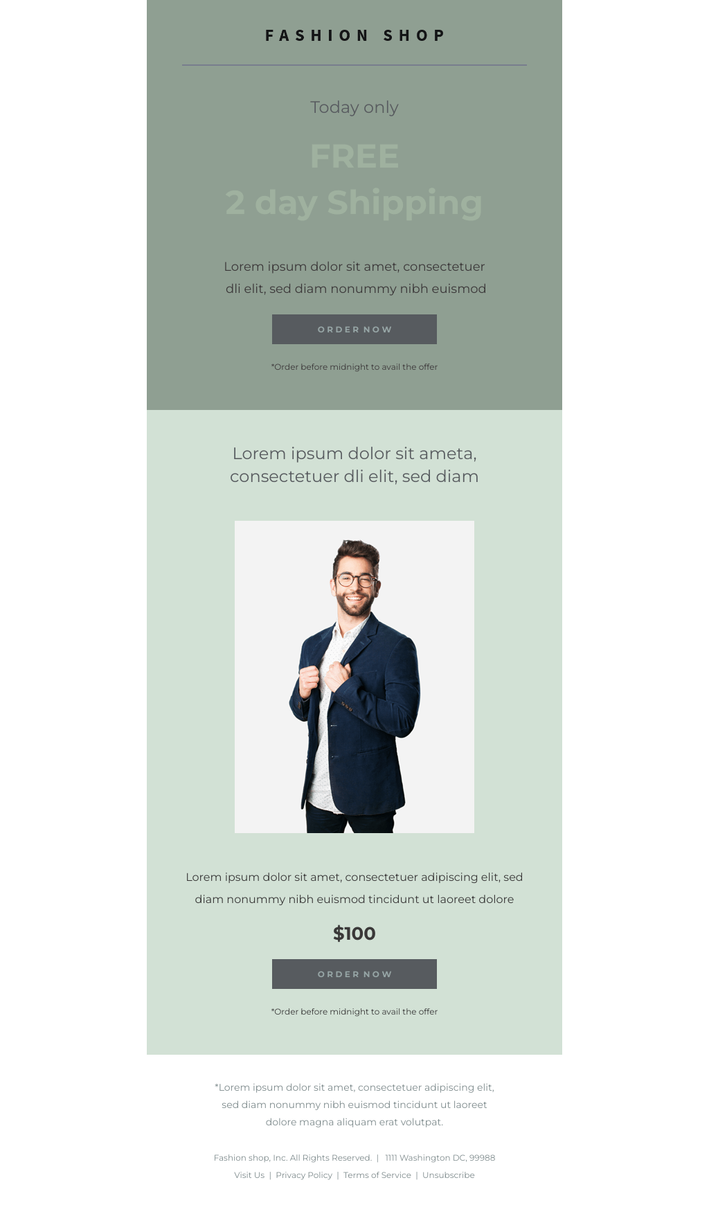 Laravel Mail Template - Free Shipping Offer