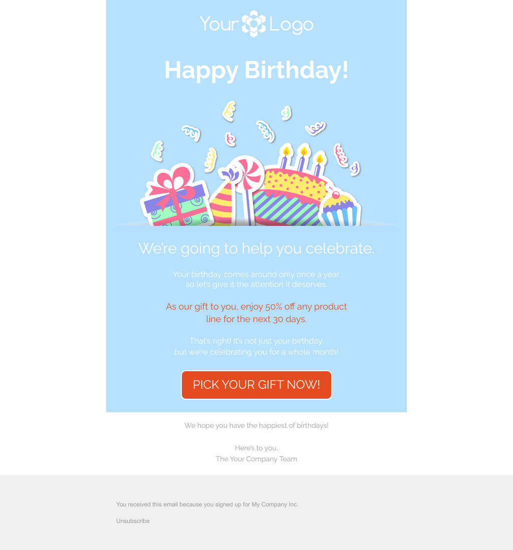Laravel Mail Template - Happy Birthday