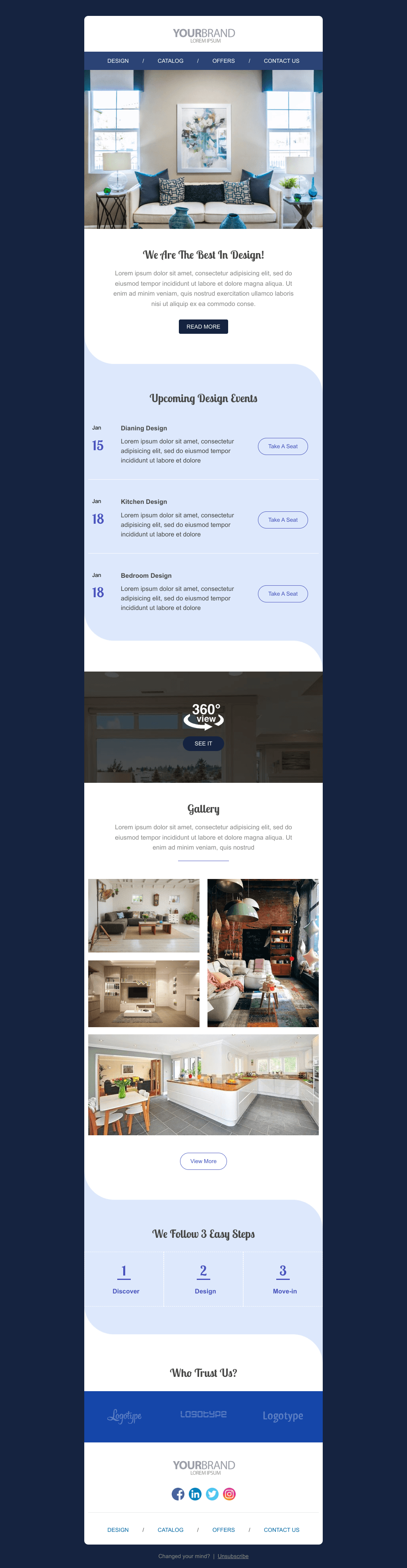 Laravel Mail Template - Interior Design Service