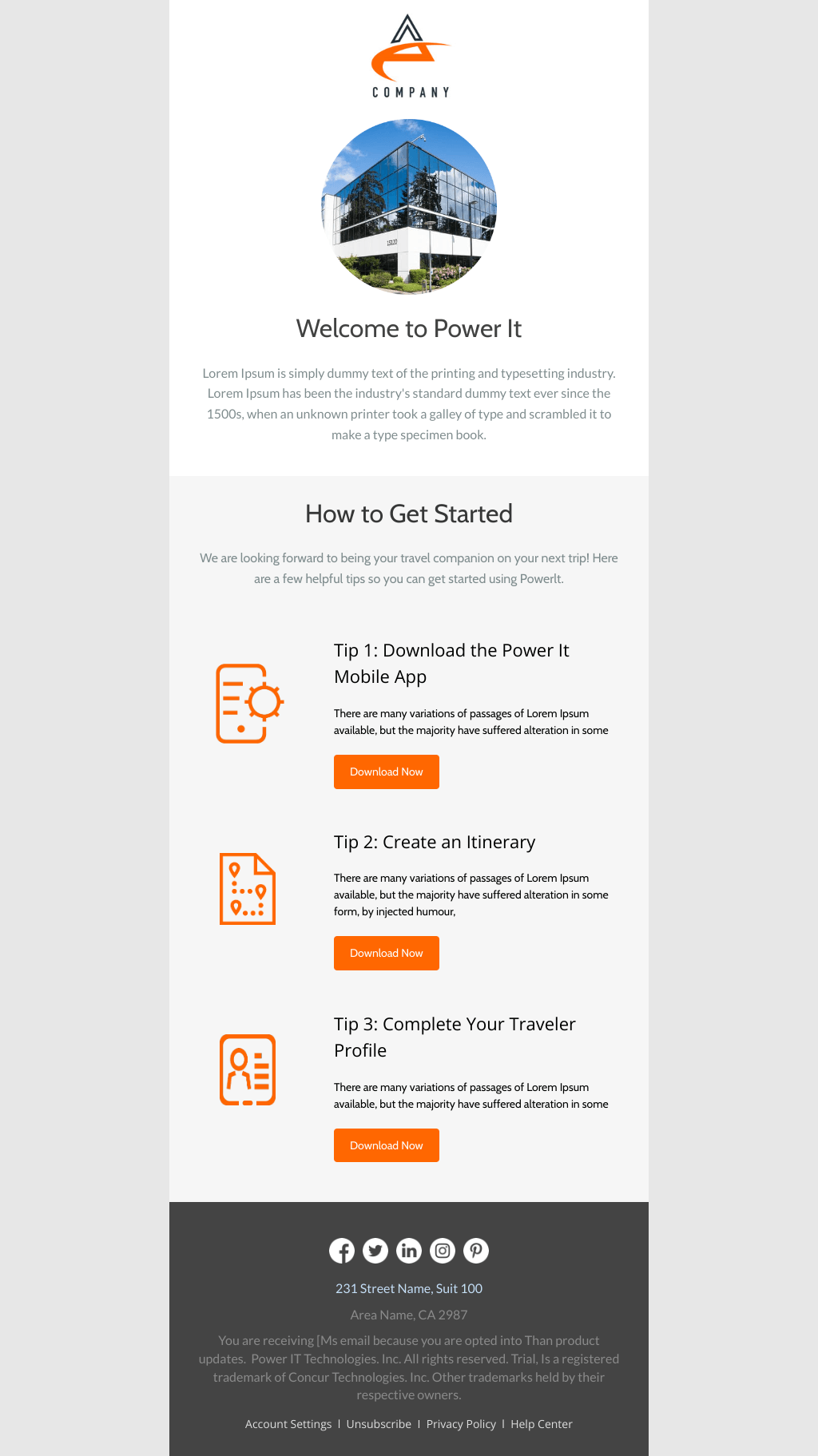 Laravel Mail Template - IT Company