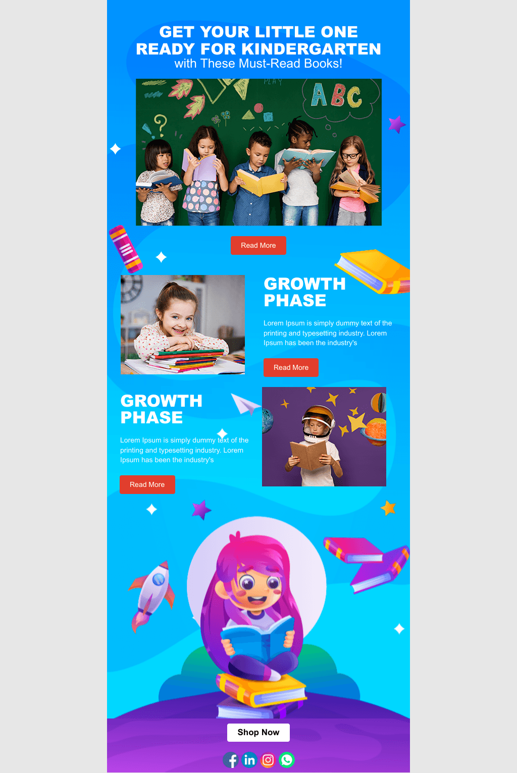Laravel Mail Template - Kindergarten Books