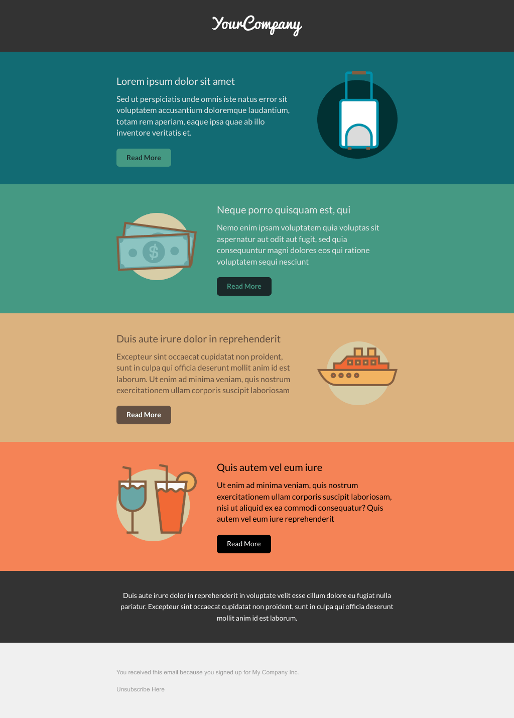 Laravel Mail Template - Latest News