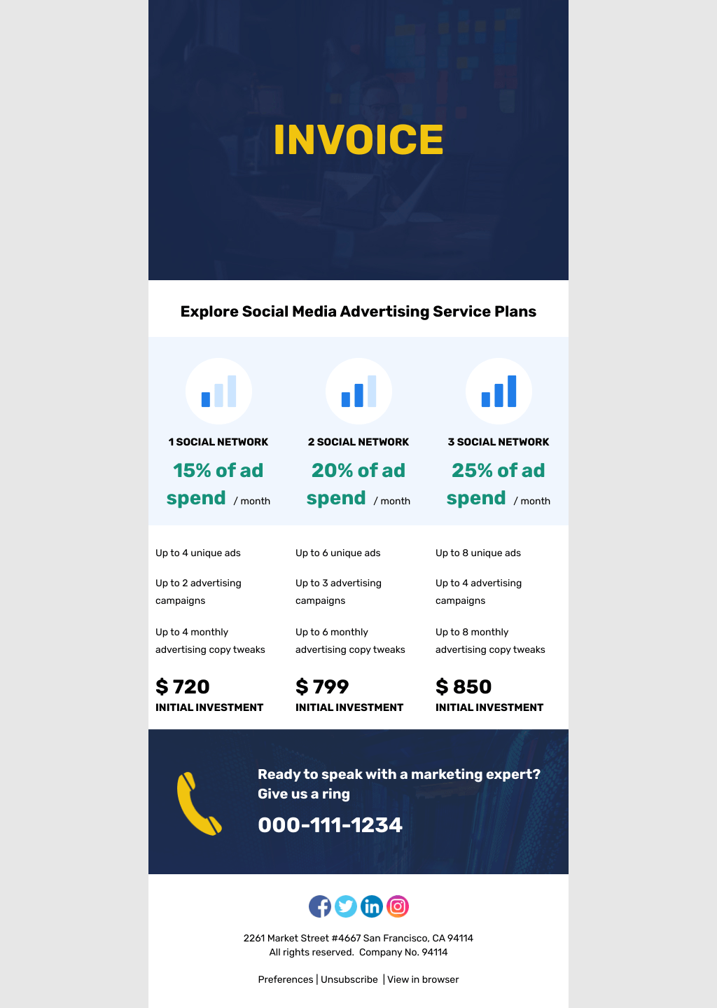 Marketing Agency Invoice
