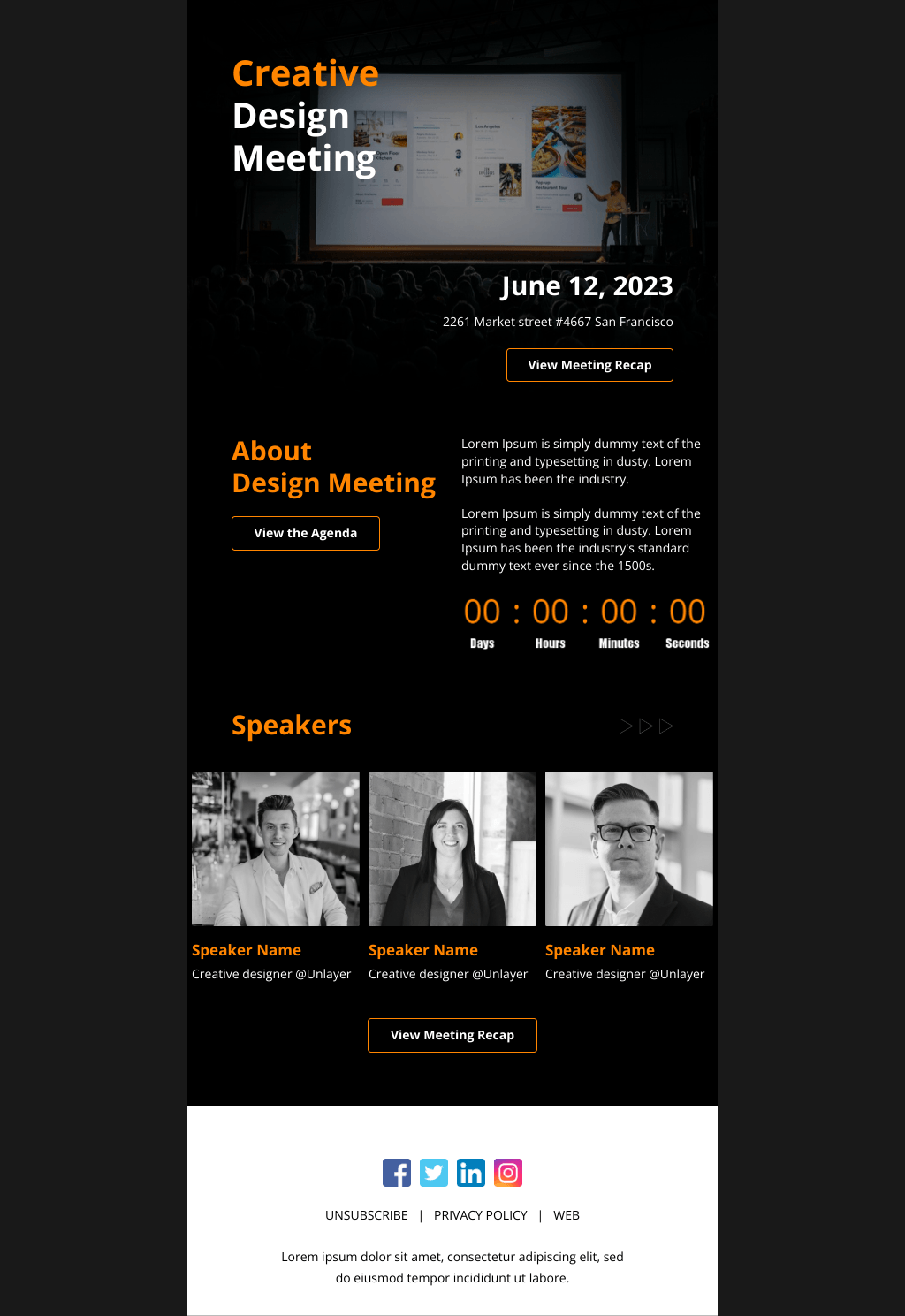 Laravel Mail Template - Meeting Minutes Email