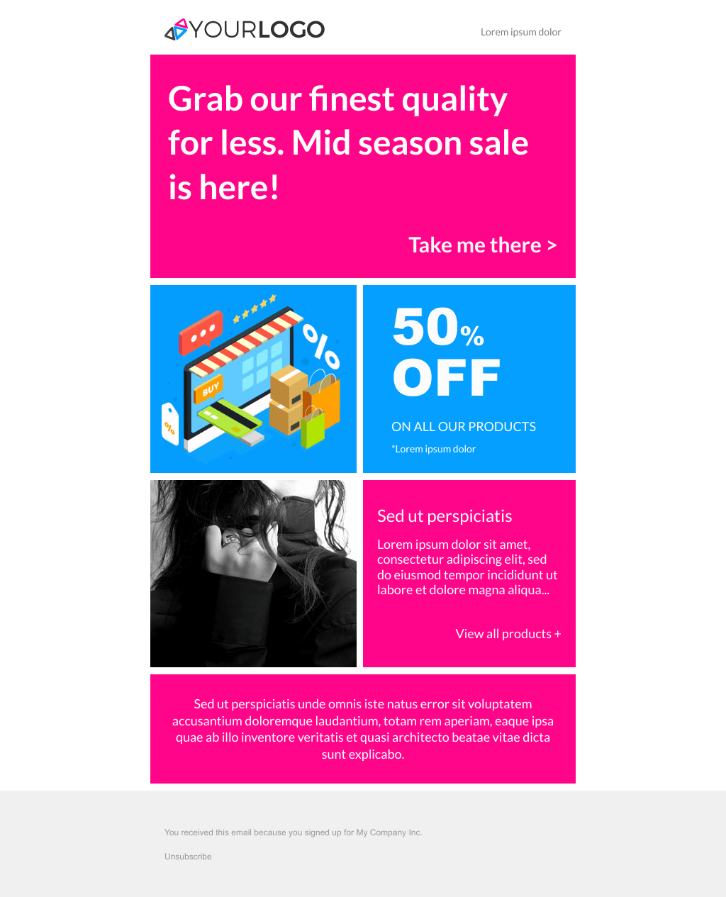 Laravel Mail Template - Mid Season Sale
