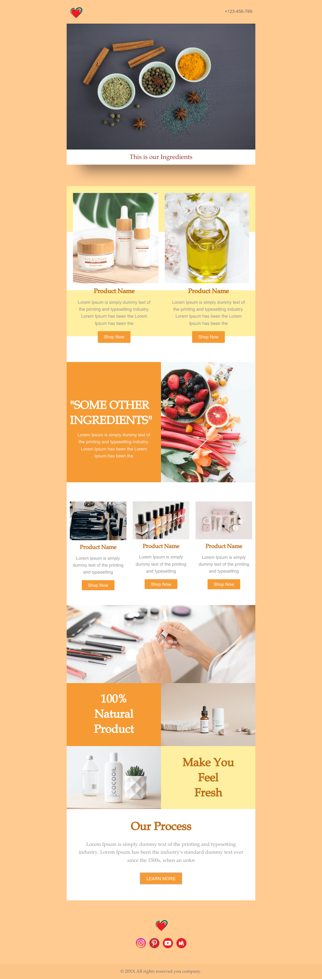 Laravel Mail Template - Natural Products Promotion