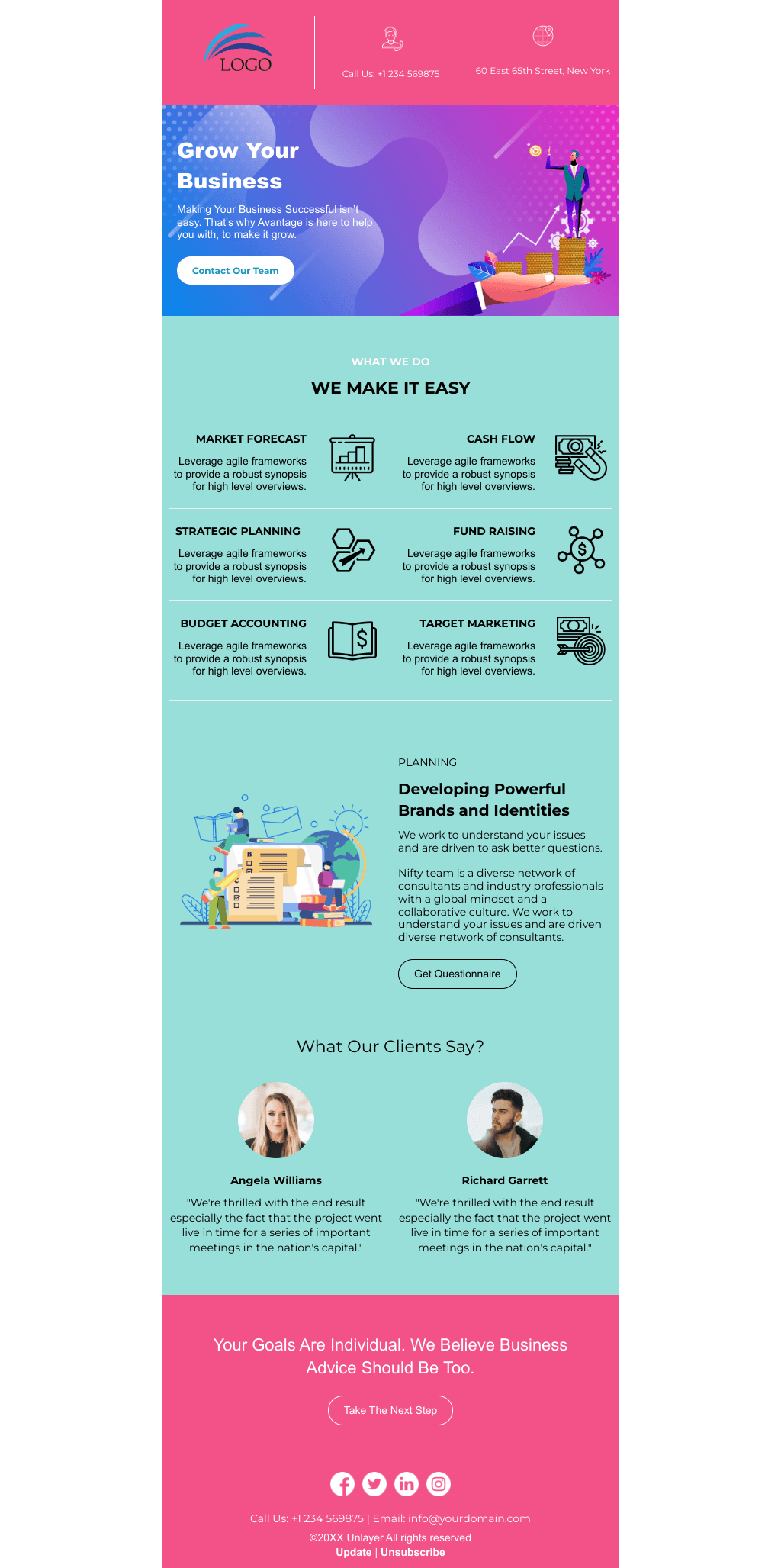 Laravel Mail Template - Newsletter for Business Consulting