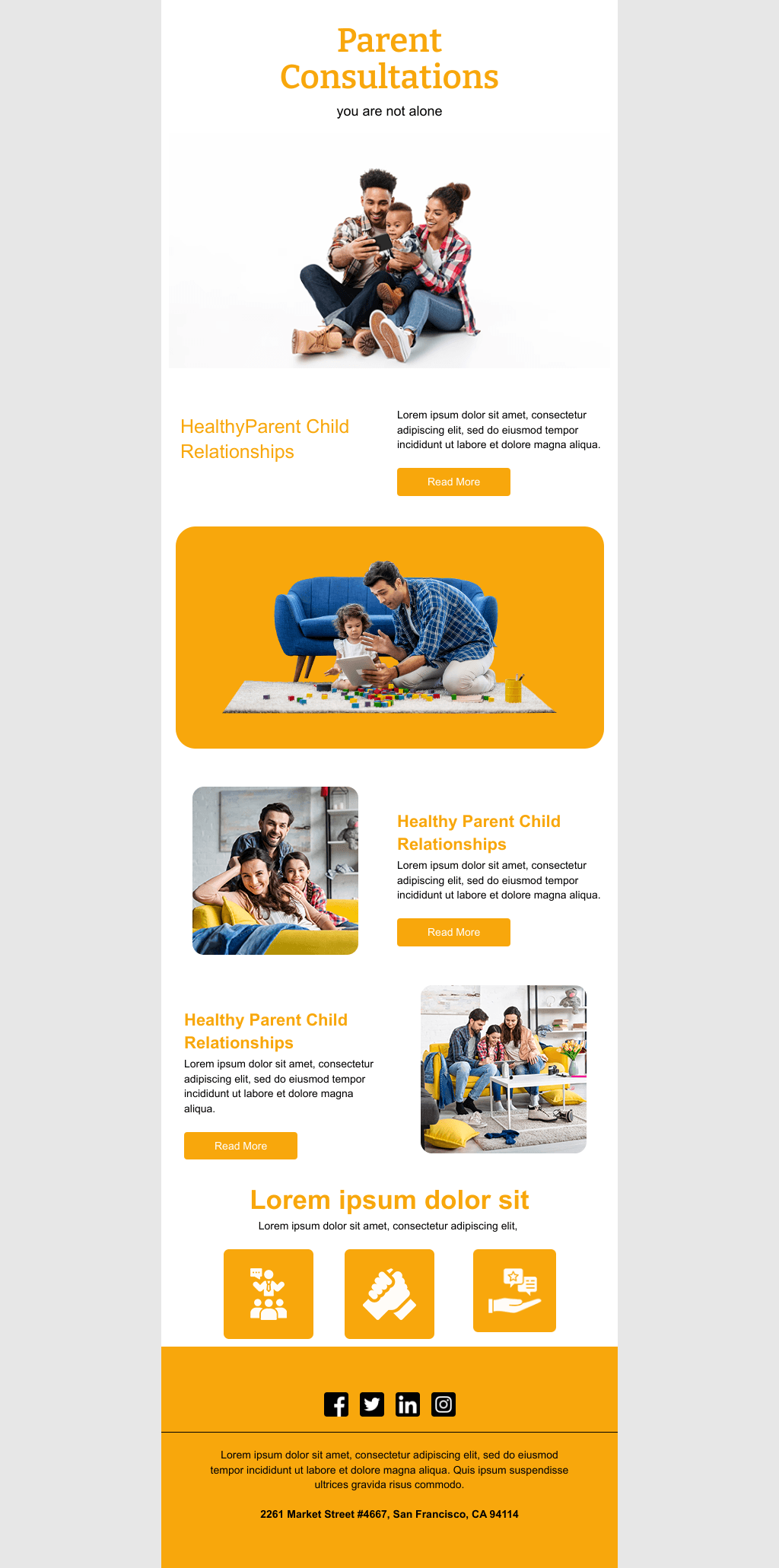 Laravel Mail Template - Parenting Consultation