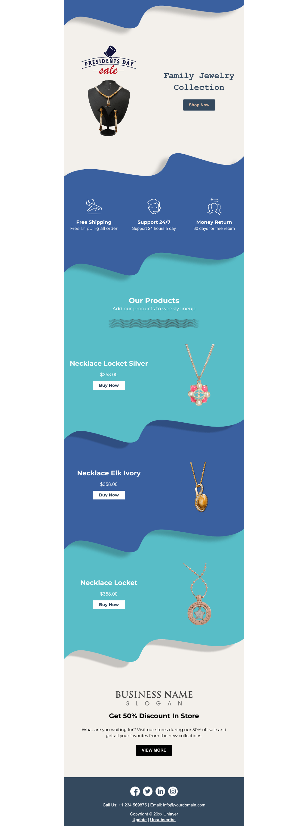 Laravel Mail Template - Presidents’ Day Sale Jewelry