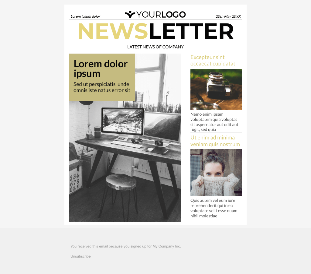Laravel Mail Template - Promotional Newsletter