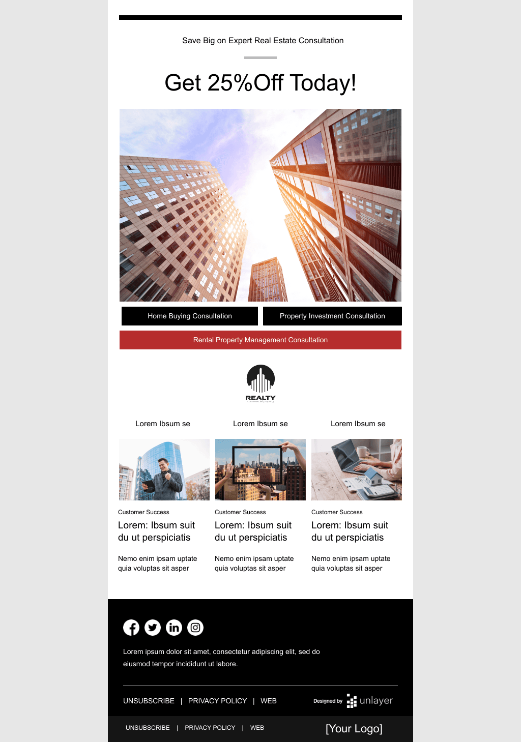 Laravel Mail Template - Real Estate Consultation