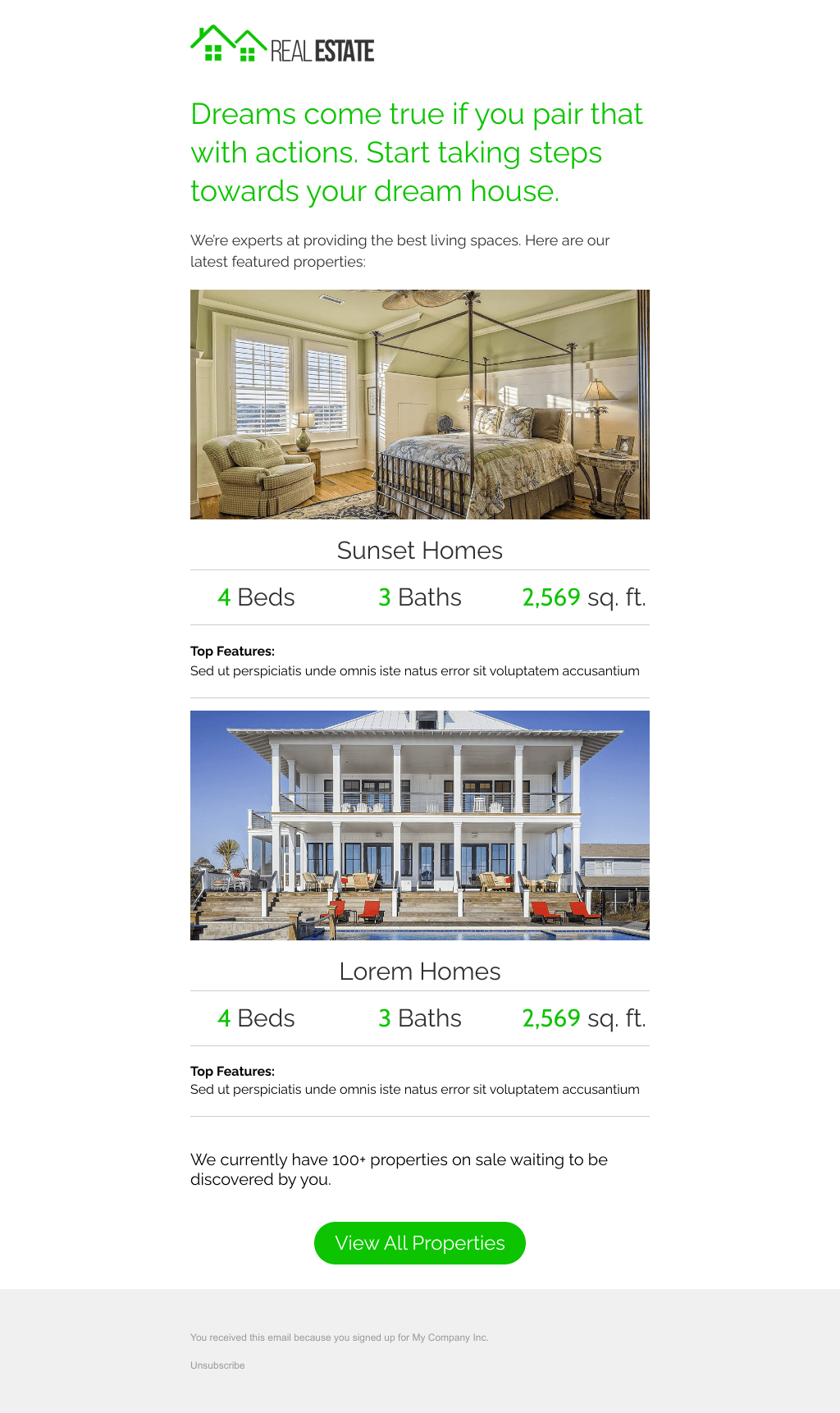 Laravel Mail Template - Real Estate News