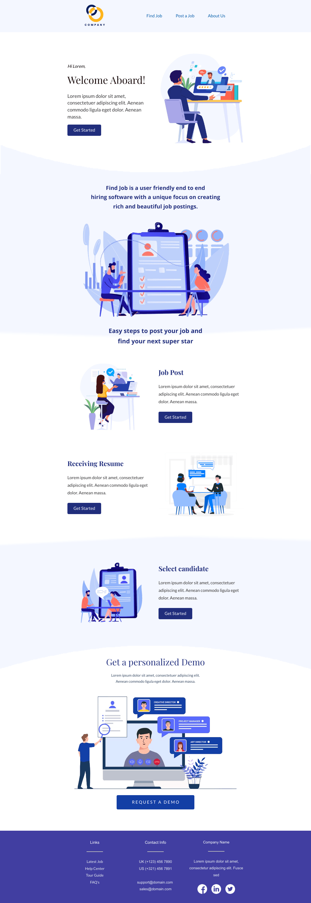 Laravel Mail Template - Recruitment