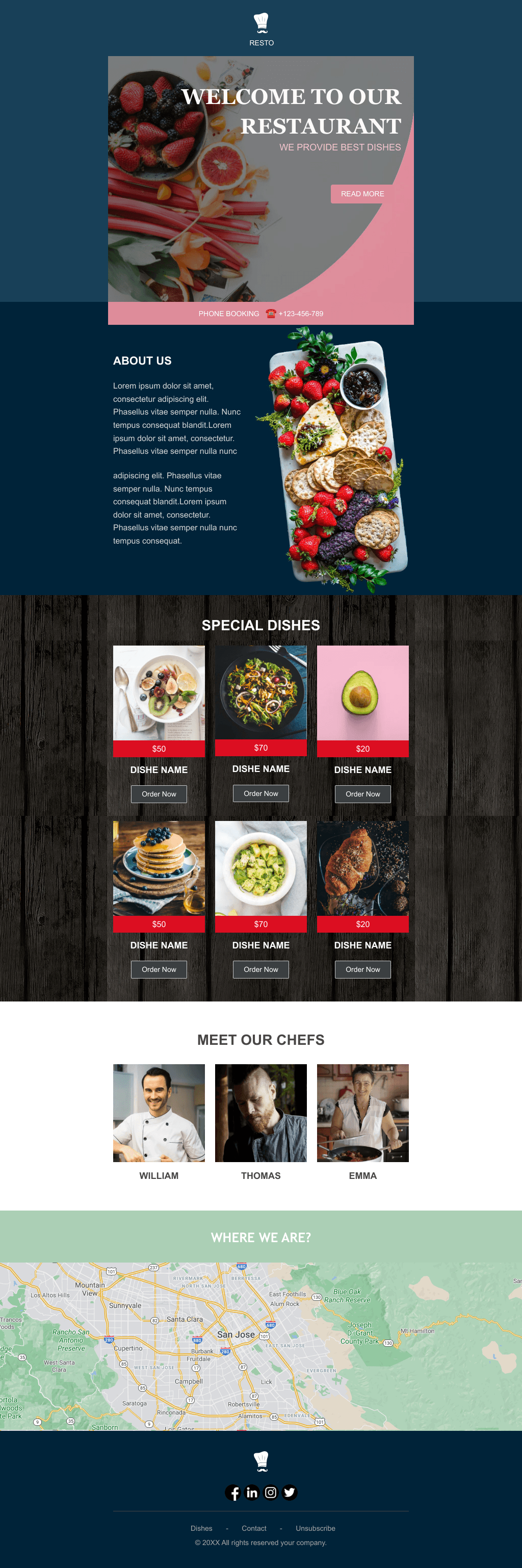 Laravel Mail Template - Restaurant Food