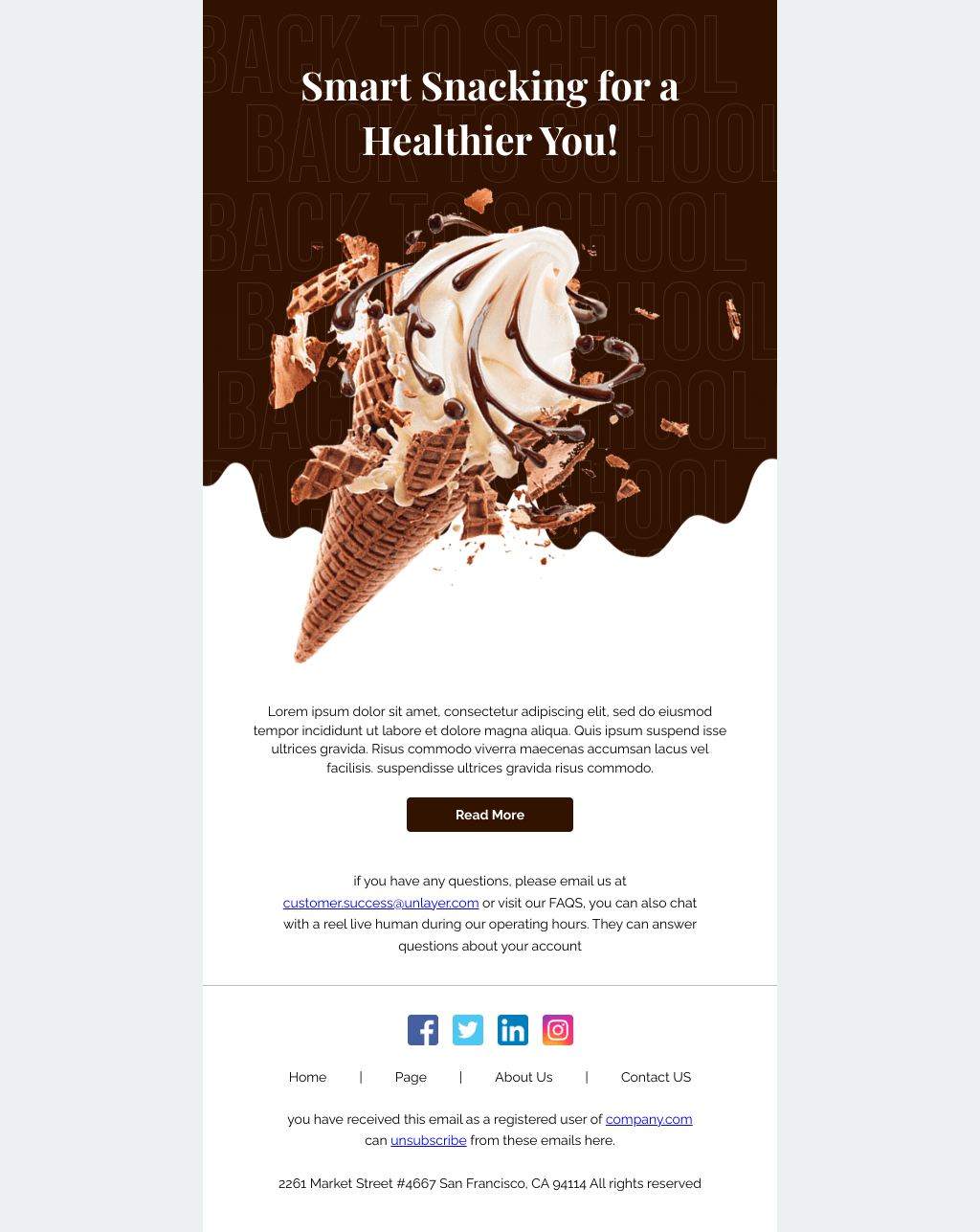 Laravel Mail Template - Snack Smarter