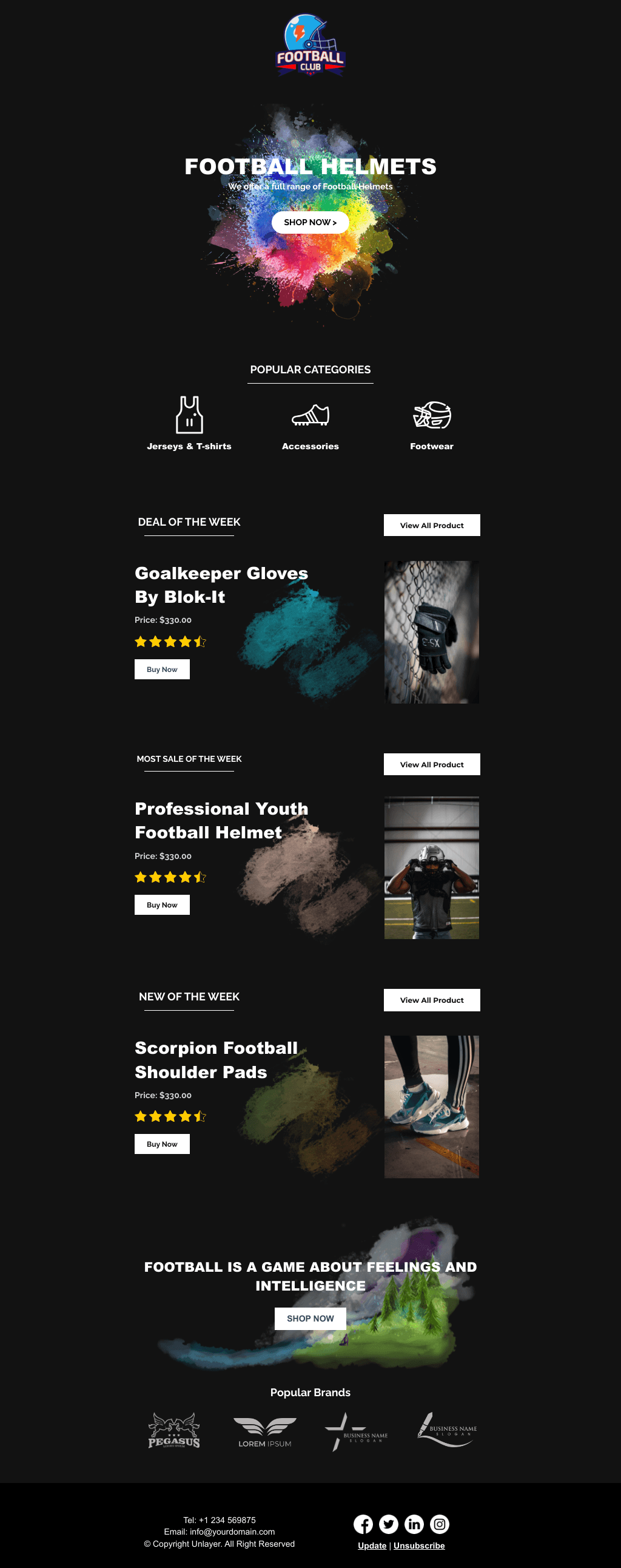 Laravel Mail Template - Super Bowl Special Sports Collection
