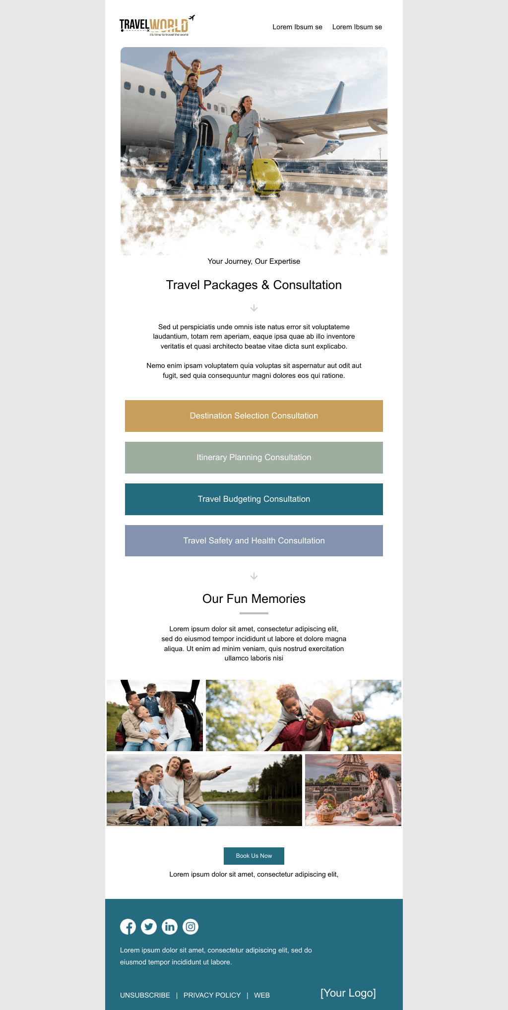 Laravel Mail Template - Travel Consultation