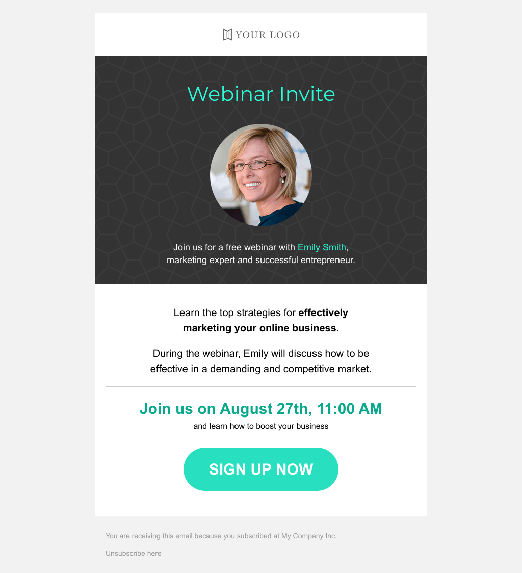 Laravel Mail Template - Webinar Invite